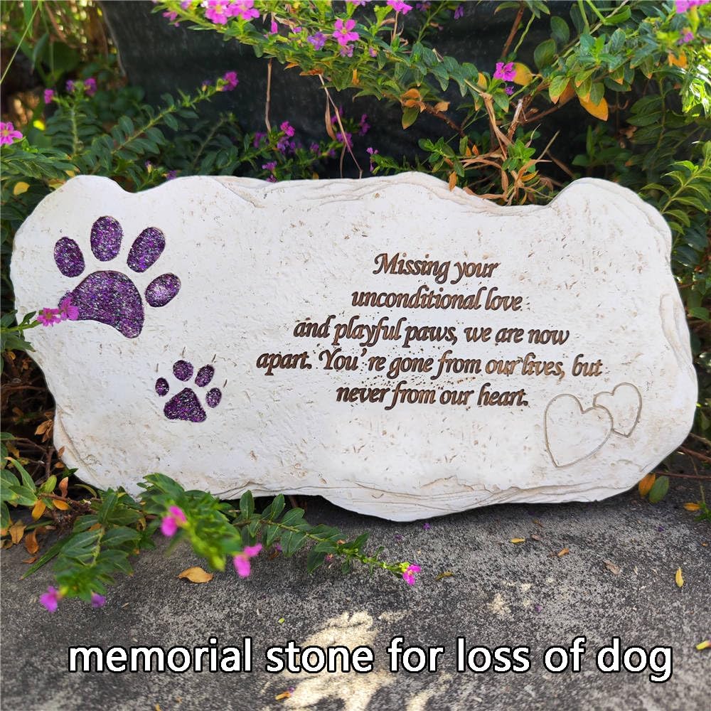 Pet Memorial Stones Plaques Headstones for Dogs or Cats