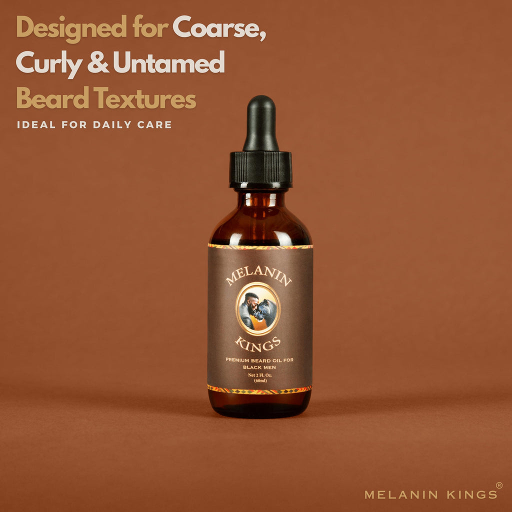 Beard Oil for Black Men - Specialized formula for Black Men - With ancient African Ingredients - 100% Natural