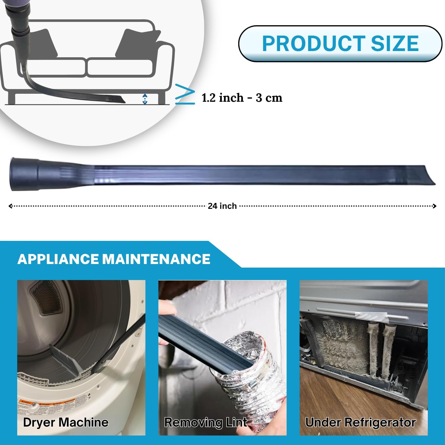 Universal Vacuum Attachments & Brushes Kit - Hardwood Floor Vacuum Brush Head Attachment & Shop-vacs Accessories