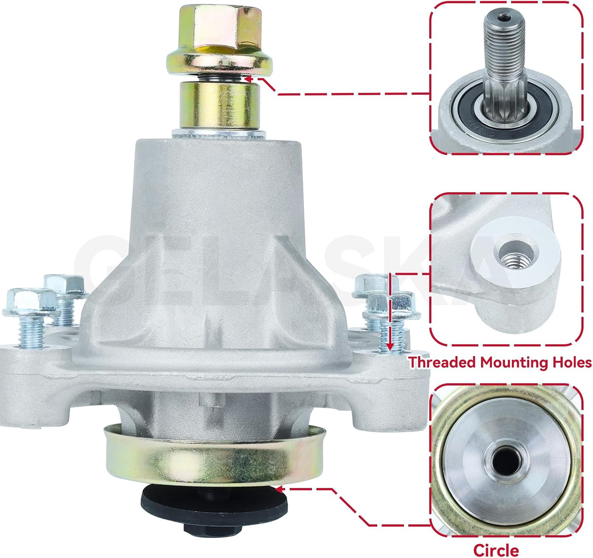 2 Pack 604214 Spindle Assembly for Hustler Raptor 42 inch Spindles | Replaces Hustler 604214 Spindle Assembly for