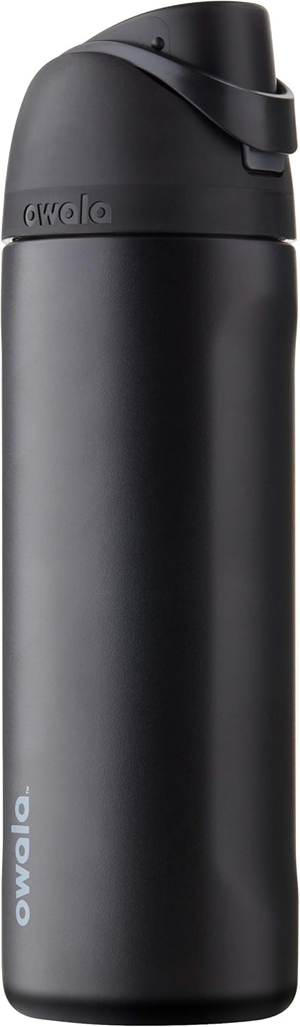 FreeSip Stainless Steel Water Bottle 24 oz Very, Very Dark
