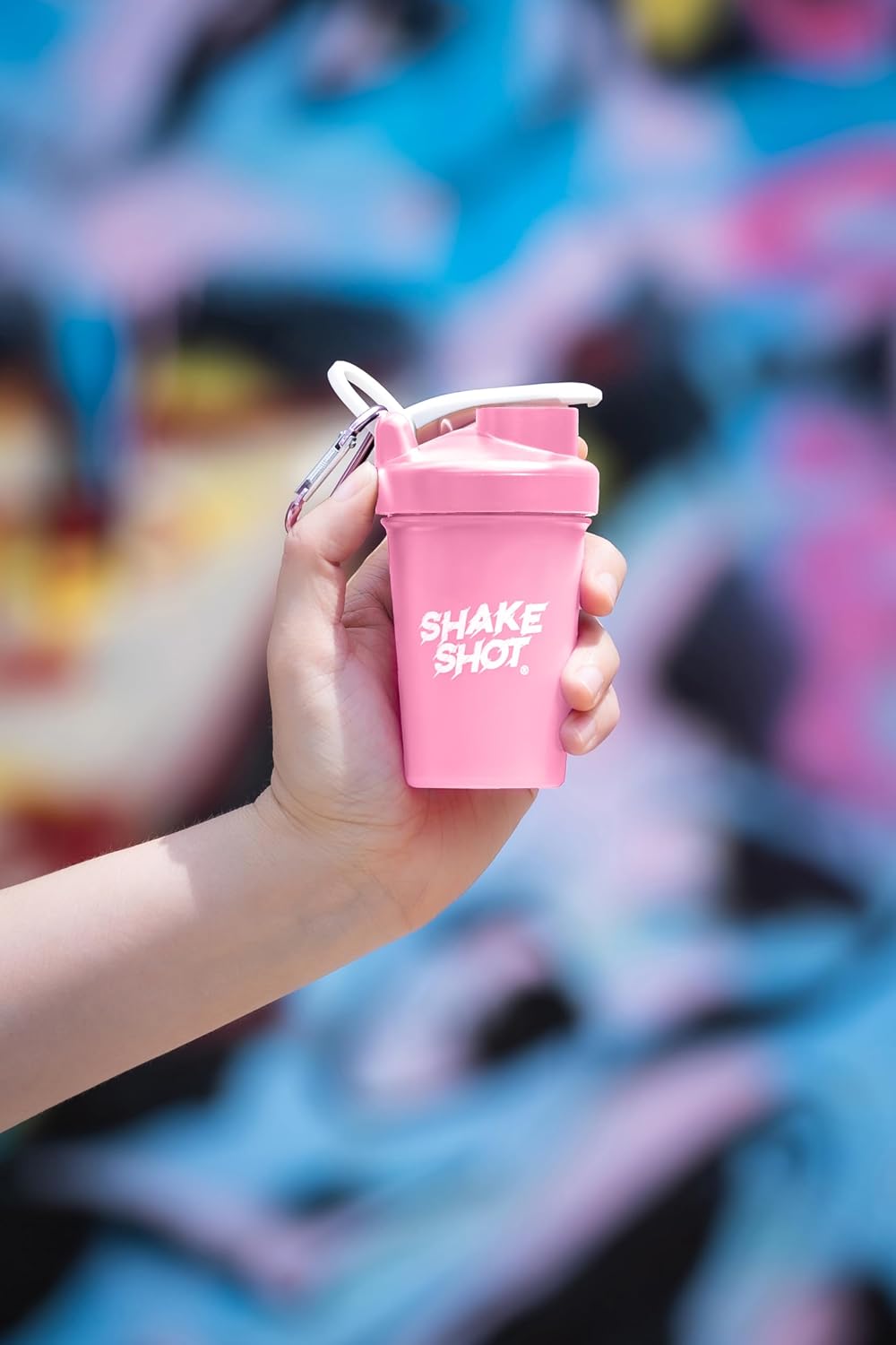 Pink 4oz Mini Shaker Bottle for Pre Workout & Creatine Powder | Pre Workout, Creatine Powder, Clip and Shaker Ball