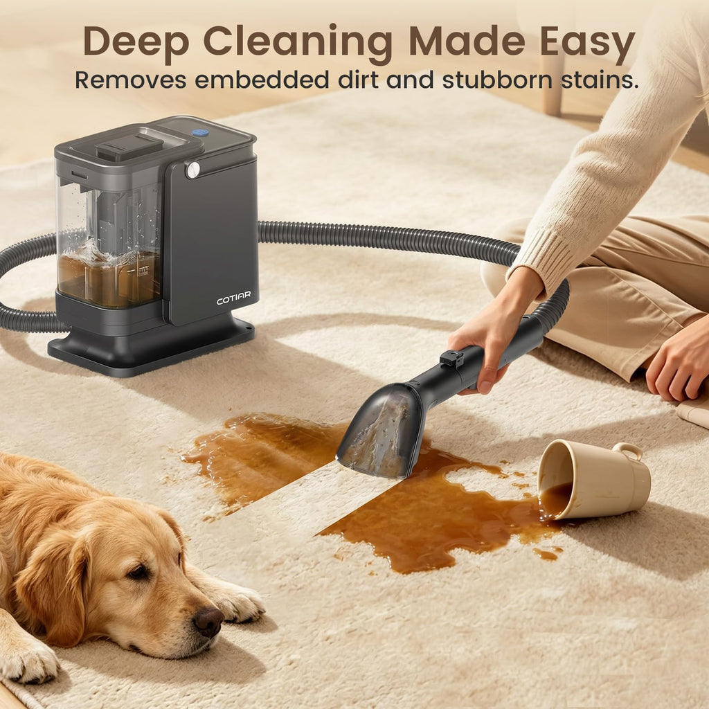 Carpet Cleaner Machine,18Kpa Handheld Portable Clean Machine