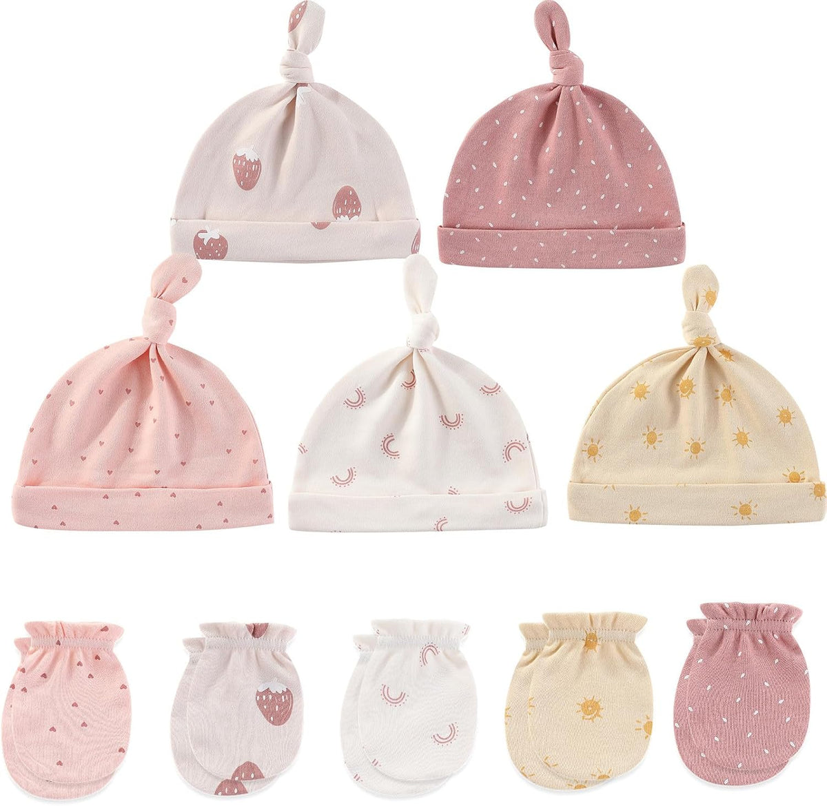 Newborn Layette Gift Set 23-Piece Baby Bodysuits Infant Outfits Essentials and Accessories 0-12 Months