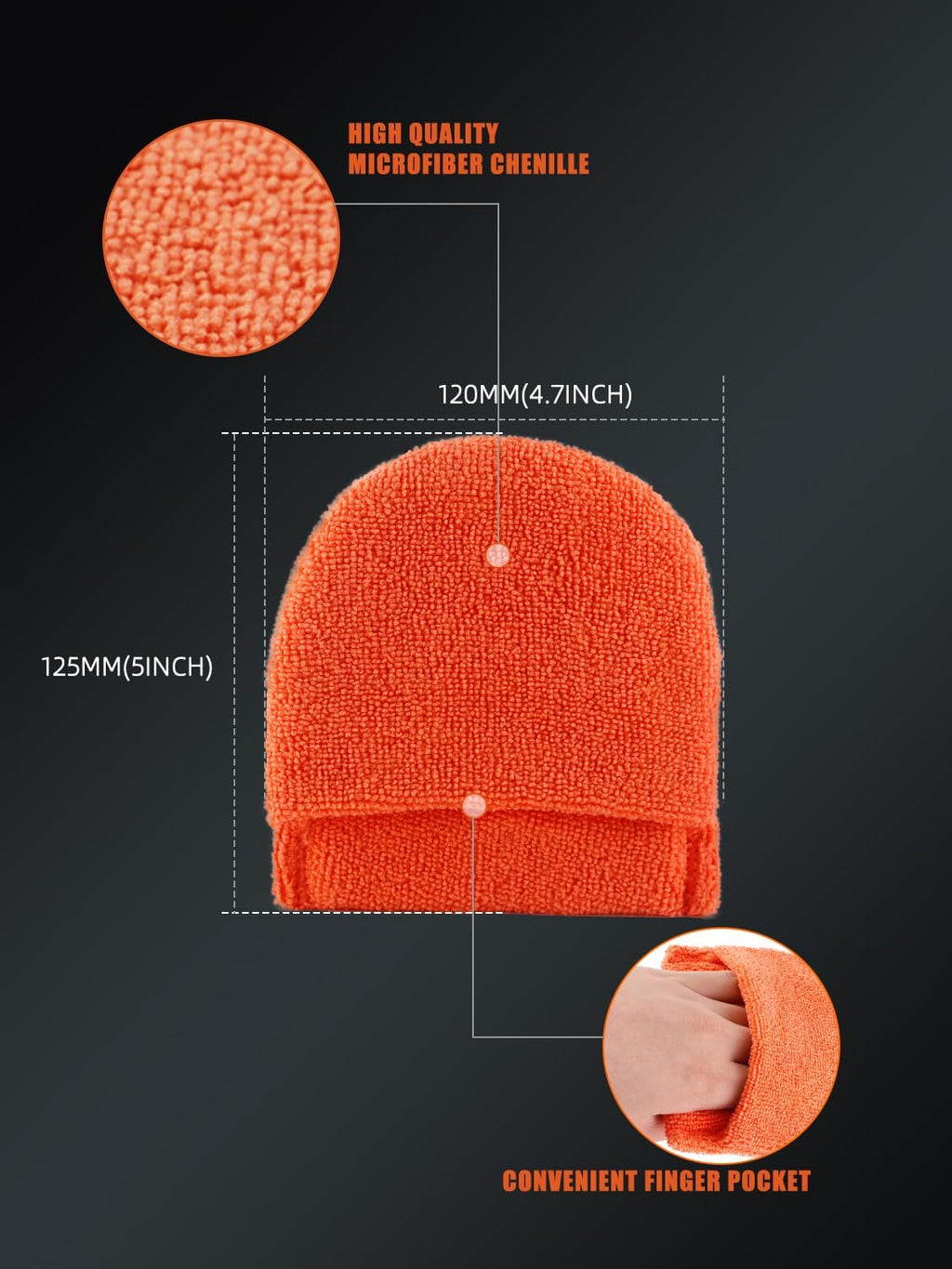 Microfiber applicator pad, Microfiber Sponge, SPTA 10Pcs Ultra-Soft Microfiber Wax Applicator Pads, Cleaning Pads