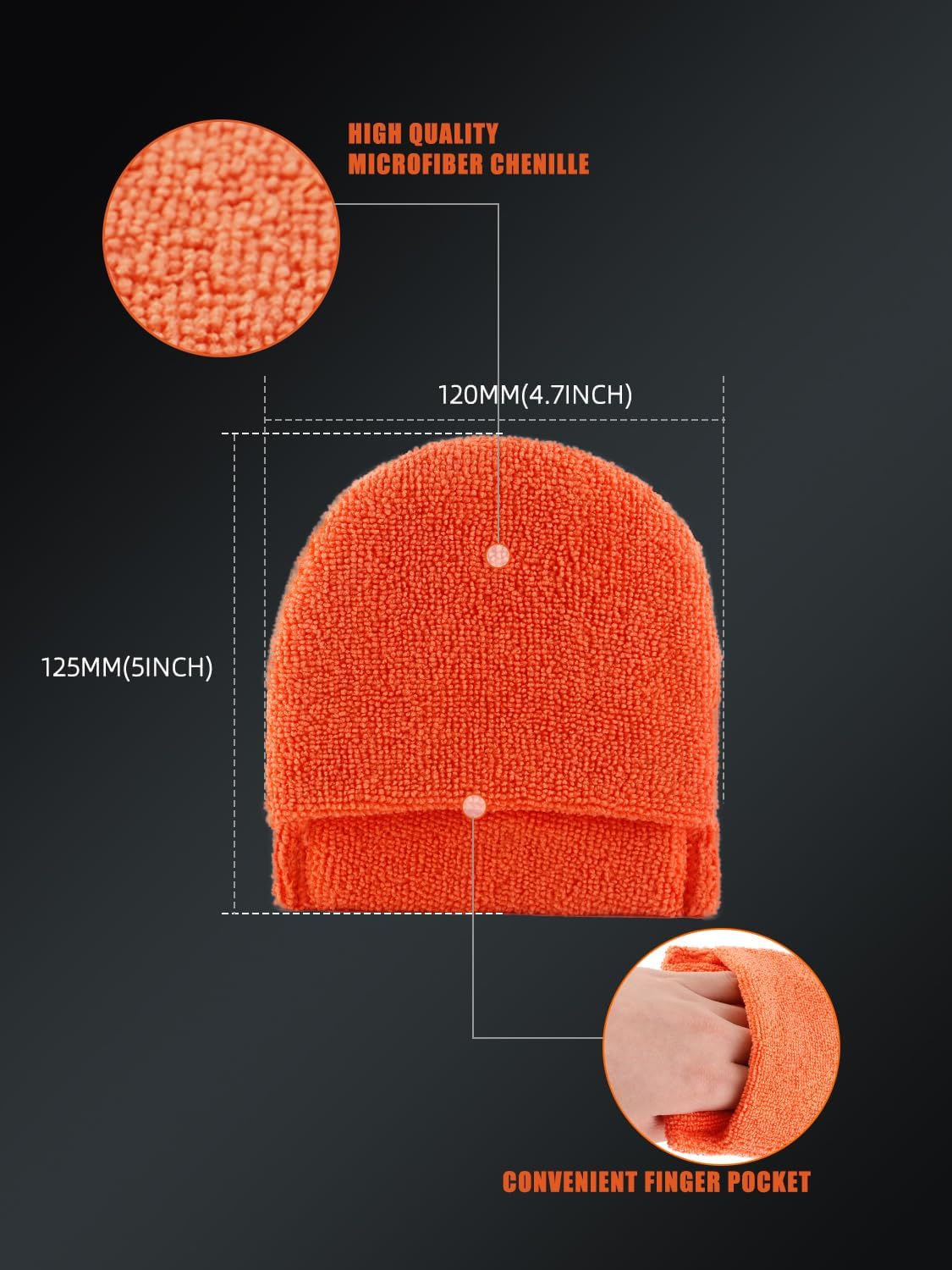 Microfiber applicator pad, Microfiber Sponge, SPTA 10Pcs Ultra-Soft Microfiber Wax Applicator Pads, Cleaning Pads