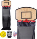 Basketball Laundry Hamper, Over The Door Hoop with Laundry Basket, Sports-Themed Hamper Organizer Set with Backboard