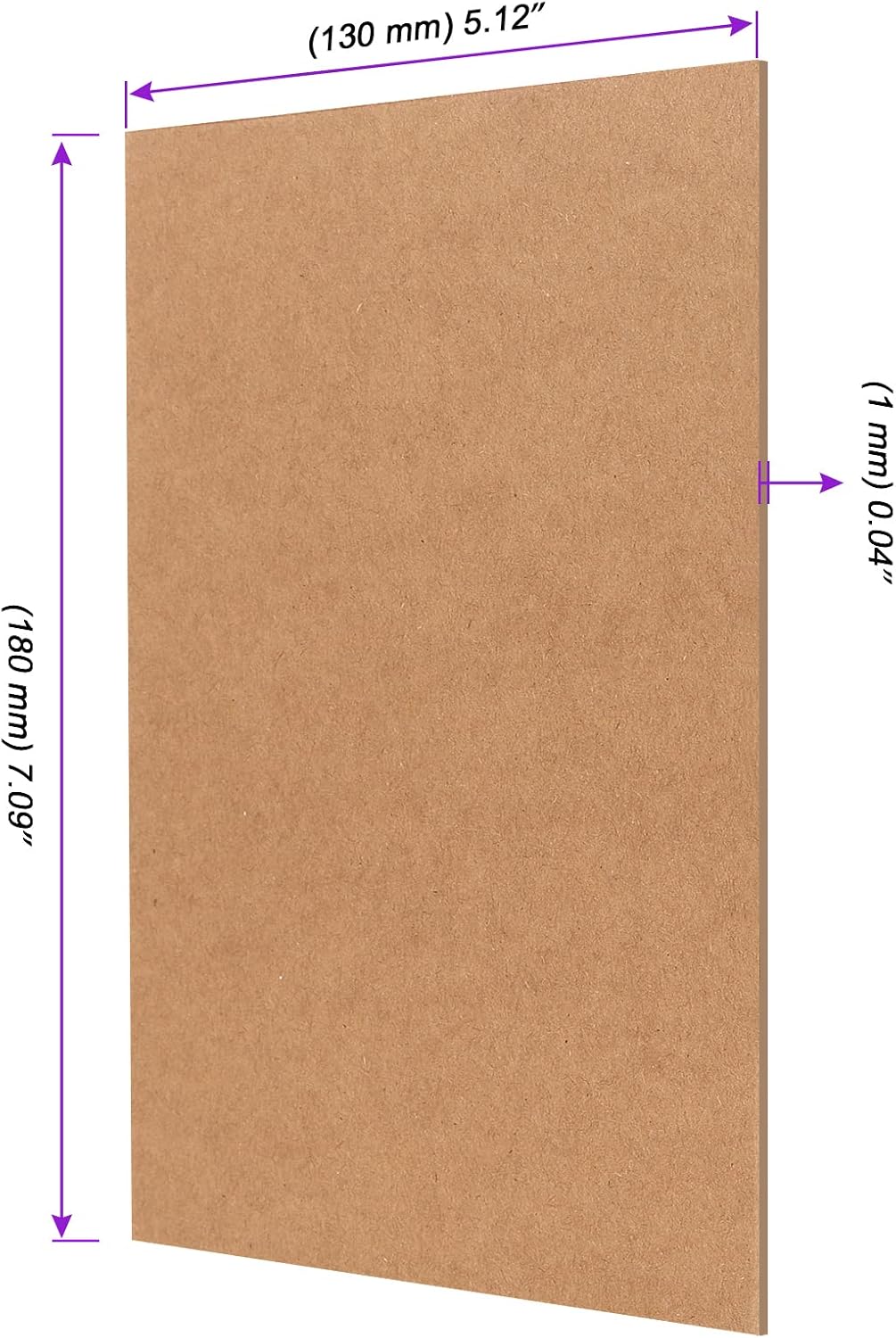 200 Sheets Chipboard 5 x 7 Inch, 40pt (Point) Medium Weight Chipboard .04 Caliper Thickness for Crafts, Scrapbooking