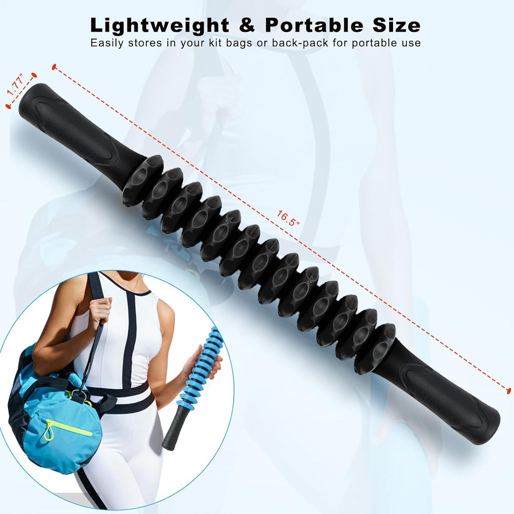ZanLLW Muscle Roller Stick, Deep Tissue Massage Stick for Athletes, Therapy Muscle Stick for Runners, Lipo Stick for