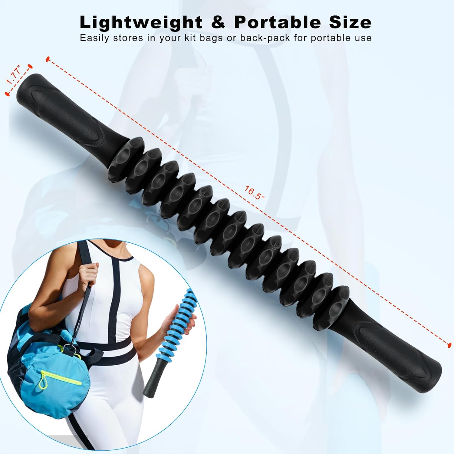 ZanLLW Muscle Roller Stick, Deep Tissue Massage Stick for Athletes, Therapy Muscle Stick for Runners, Lipo Stick for