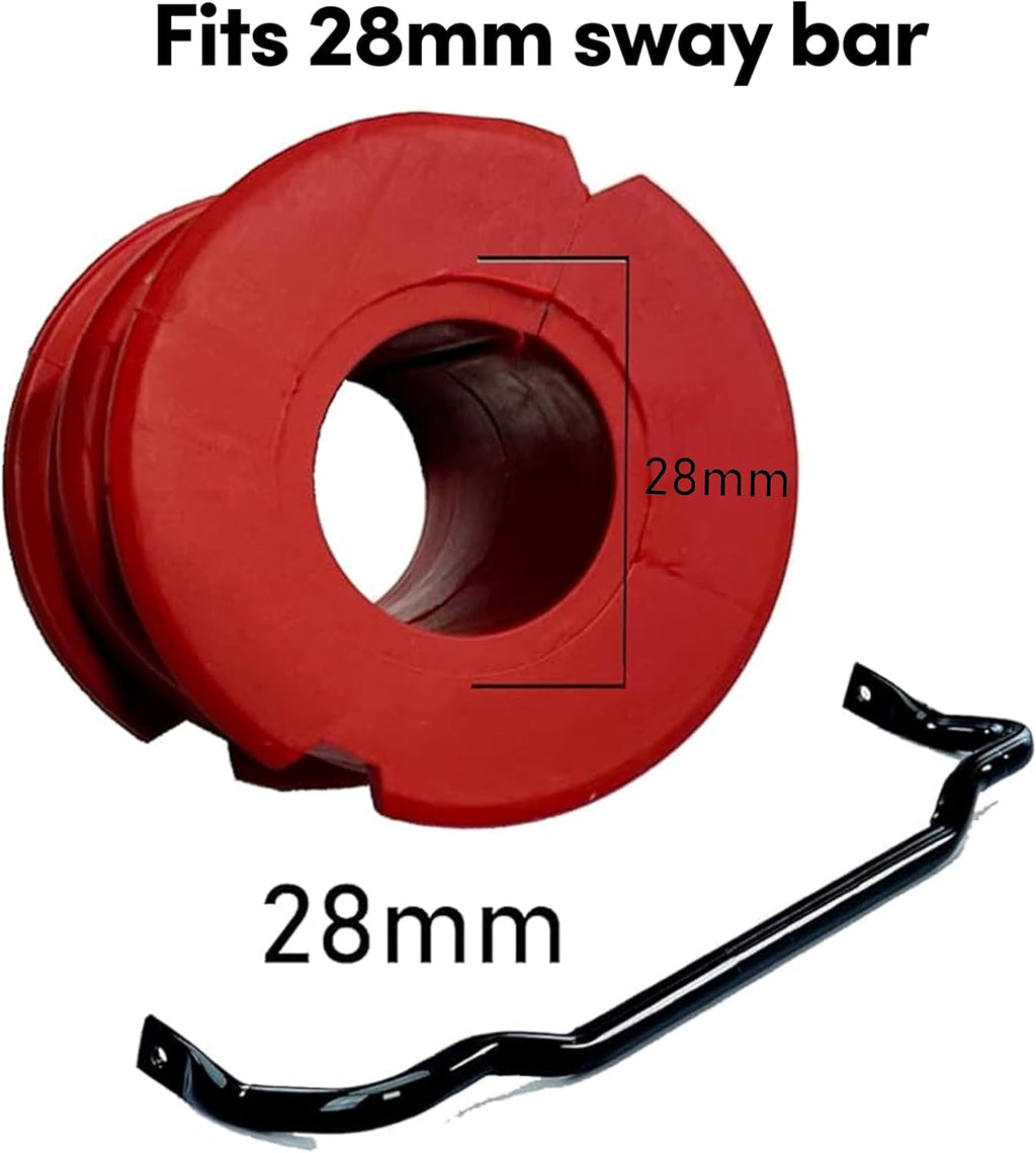 Suspension Dudes CODE RED Front Sway Bar Stabilizer Bushing Kit FITS Charger, Challenger, 300 2014-2023, Bar Size 28 MM - Bushings Made In USA - 540-635 68219851AA