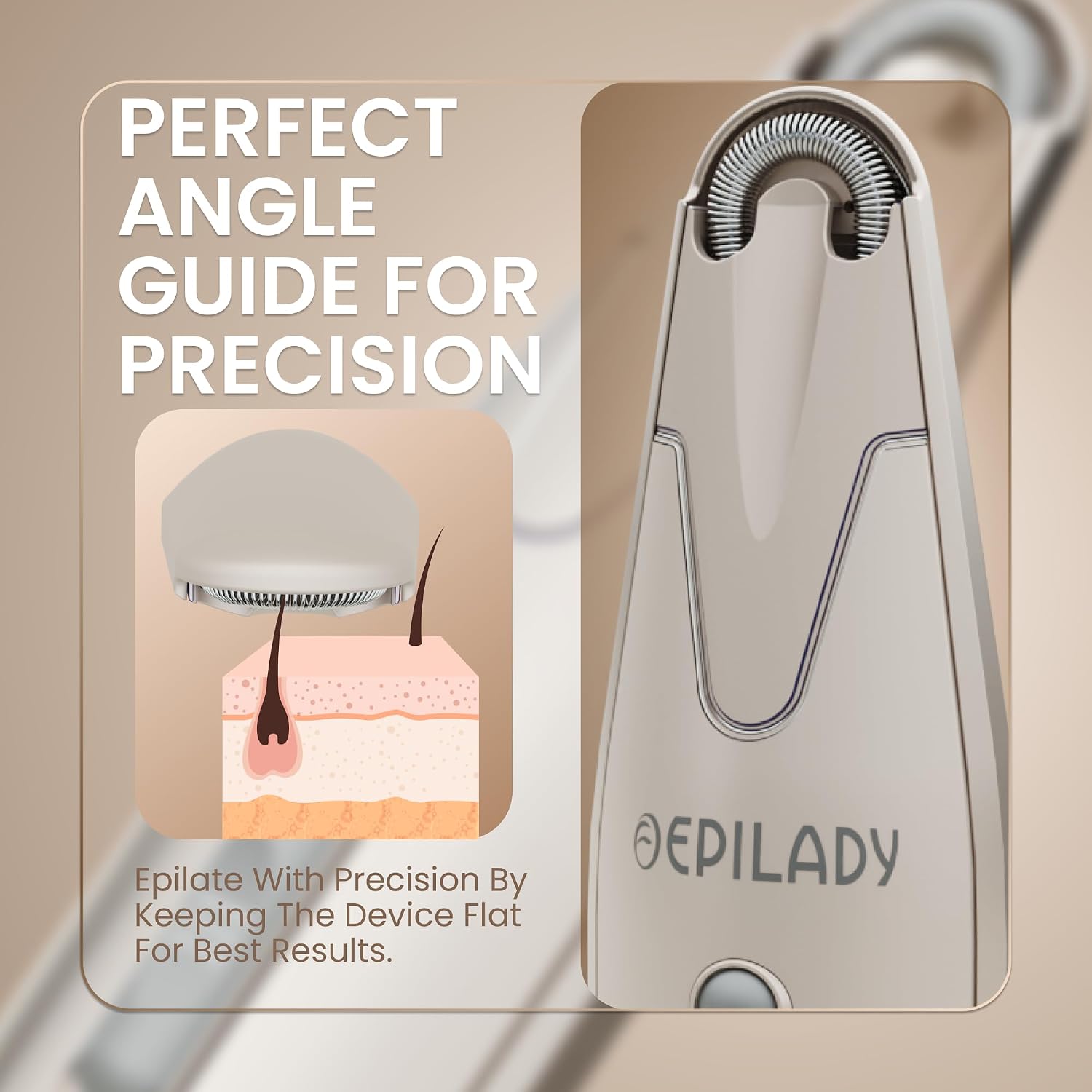 Esthetic Pearl Epilator for Women Face, Womens Facial Hair Remover | Included Case & Cleaning Brush, Electric