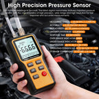 Manometer, Dual-Port Digital Manometer HVAC, Gas Pressure Tester