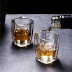Shot Glasses Set with Heavy Base,2.2 oz Mini Square Whiskey Shot Glasses bulk, 40 pack Clear Espresso Shot Glass for
