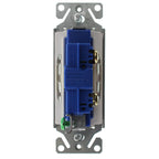 Hubbell RSD115ILWZ Lighted Decorator Rocker Switch, 1-Pole, 15-Amp, 120/277-Volt, White, (12-Pack)