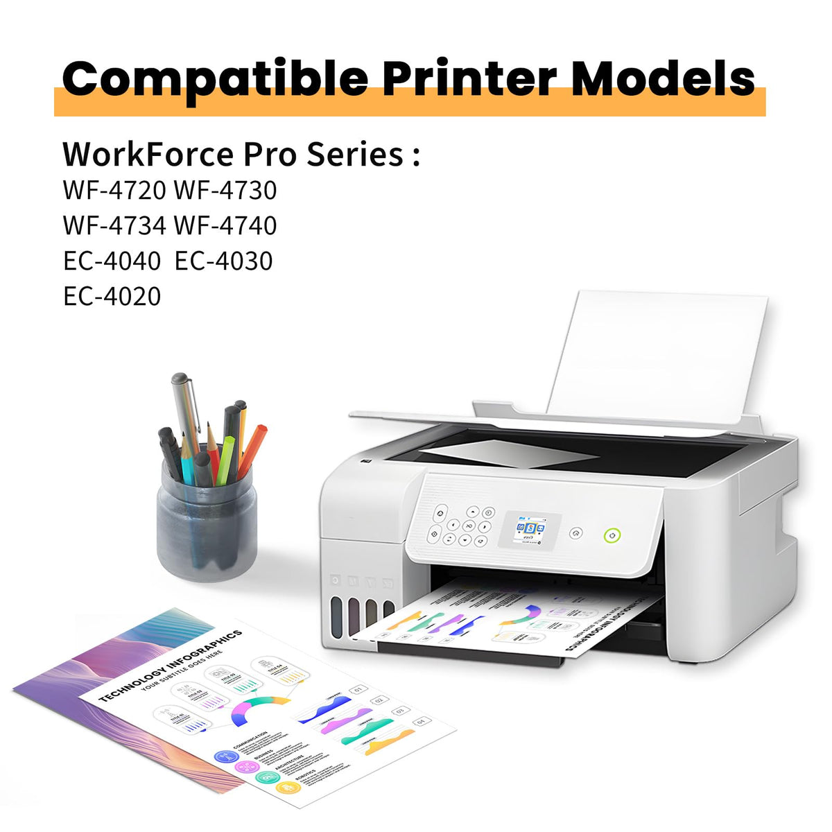 Tovon Remanufactured Replacement for Epson 802 802 XL Ink Cartridges