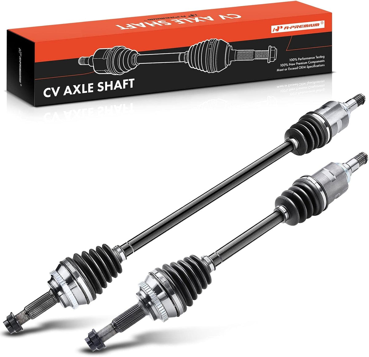 A-Premium Set of 2 Front CV Axle Shaft Assembly
