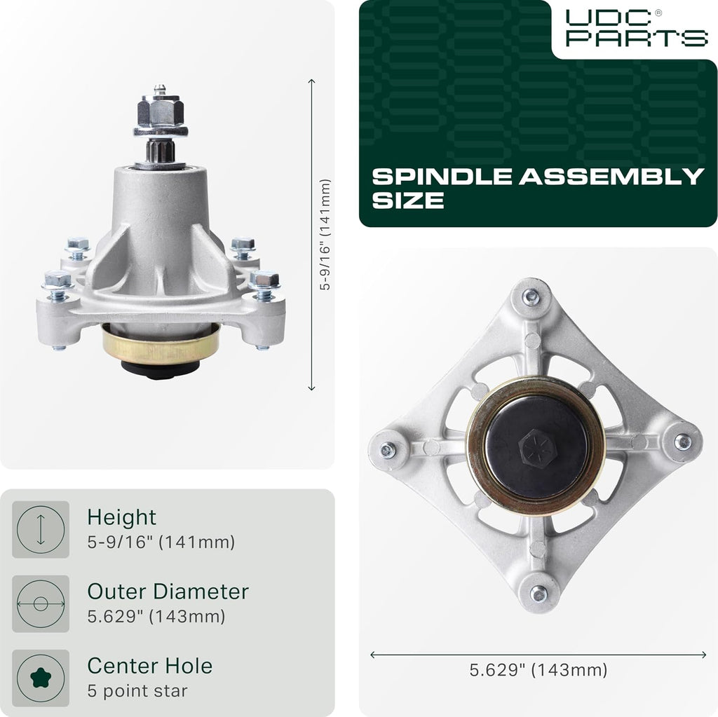 587125201 532174356 Spindle Assembly Husqvarna 48" Replacement | Fits Z246 RZ4623 AYP 532 174356 174358 Jonsered