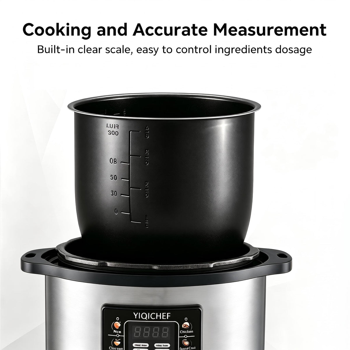 YIQICHEF 12.8QT Non-Stick Inner Cooking Pot Replacement
