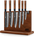 7 Pcs Knife Set, Ultra Sharp Knife Sets with Magnetic Knife Block