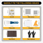 Drywall Repair Kit 12.2 Oz Wall Patch Repair Kit Wall Mending Agent | Spackle Wall Repair with Wall Patches/Sanding