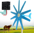 Magnetic Levitation Wind Turbine 12000W with Controller, Blue 10 Blades Wind Turbine Generator Kit for Home, Farm