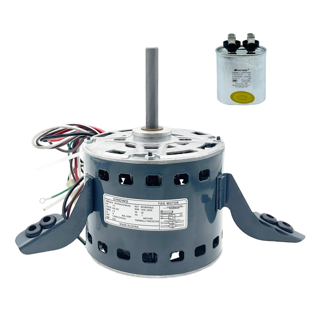 5KCP39GGP993AS Blower Motor 1/3HP 208-230V 1075RPM 2-speeds