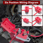 BFXM 4 PCS Auto Reset Circuit Breakers, 12v Circuit Breaker, 30 Amp Breaker
