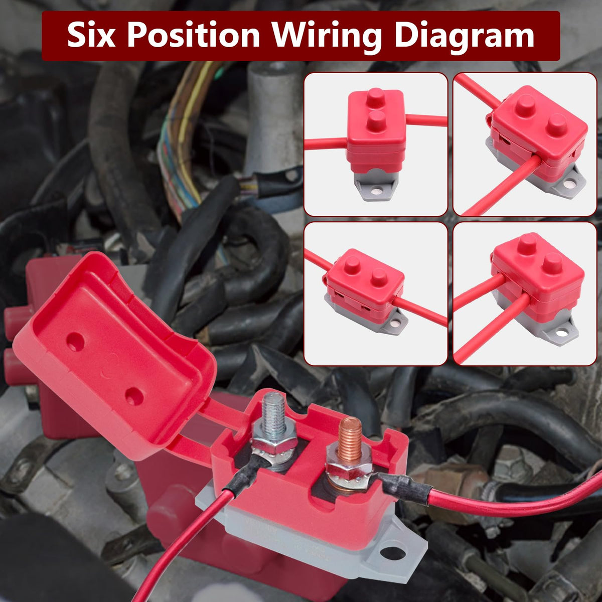 BFXM 4 PCS Auto Reset Circuit Breakers, 12v Circuit Breaker, 30 Amp Breaker