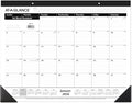 2026 Desk Calendar, Monthly, Desk Pad, 21-3/4" x 17", Large, Ruled Blocks (SK240026), White