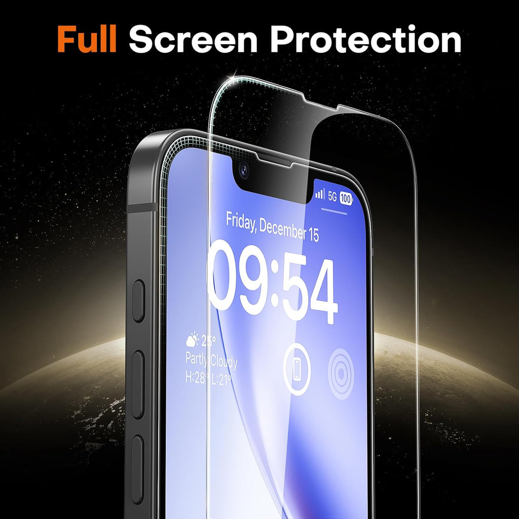 for iPhone 17e Screen Protector 6.1 inch 9H Hardness Military Grade Shatterproof 17 e HD Tempered Glass Easy