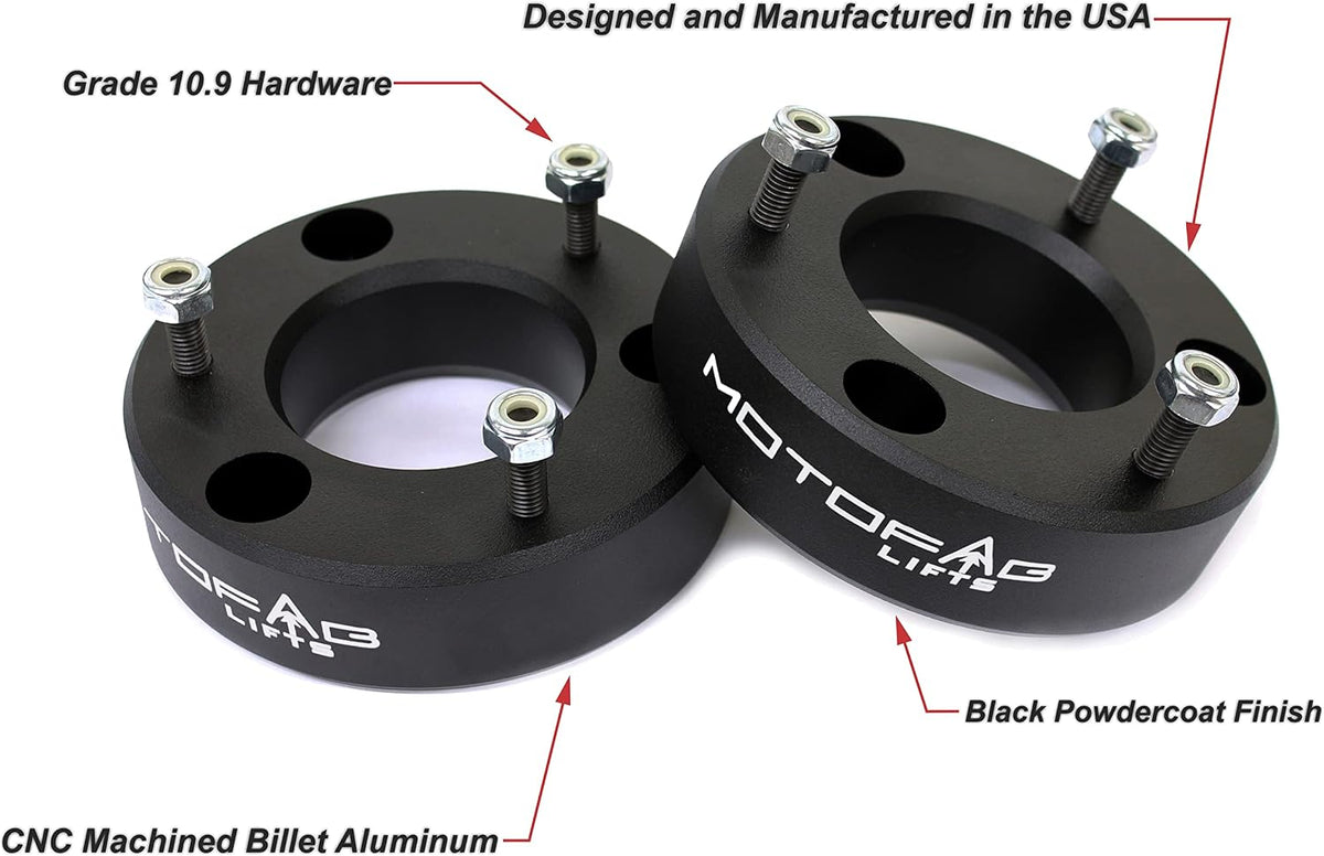 MotoFabLifts CH-2.5-2.5 in Front Leveling Lift Kit That is compatible with Chevy/Gmc Pickup
