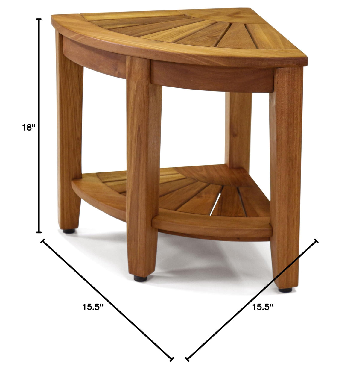 Kai Corner 15.5" Teak Shower Bench
