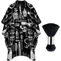 Hair Cutting Cape Kit,Professional Barber Cape with Duster Brush | Polyester Fabric, Adjustable Snap Closure, Kids