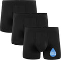 Men's Washable Incontinence Underwear 100ml Bladder Leak Black Small