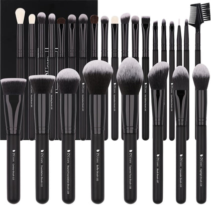 Professional Makeup Brushes Set 27Pcs Makeup Brush Set Premium Synthetic Kabuki Foundation Blending Face Powder Blush