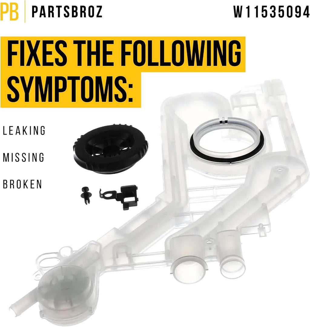 Dishwasher Water Inlet Assembly for Whirlpool WDTA50SAKZ0
