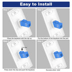 VCE CAT6 Ethernet Wall Plate (UL Listed) Blue 10-Pack