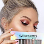 10 Colors Liquid Glitter Eyeshadow Set, Waterproof Long Lasting Shimmer