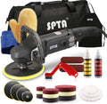 Buffer Polisher, SPTA 7 Inch 180mm Rotary Polisher Car Polisher Electric Polisher RO Polisher & Polishing Pads Set