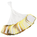 200Pcs Price Tags with String Attached, 1.4x1.8in Gold Gift Tags