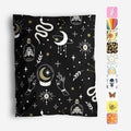 10x13 Poly Mailers, Celestial Magic Shipping Bags, 100 Pack