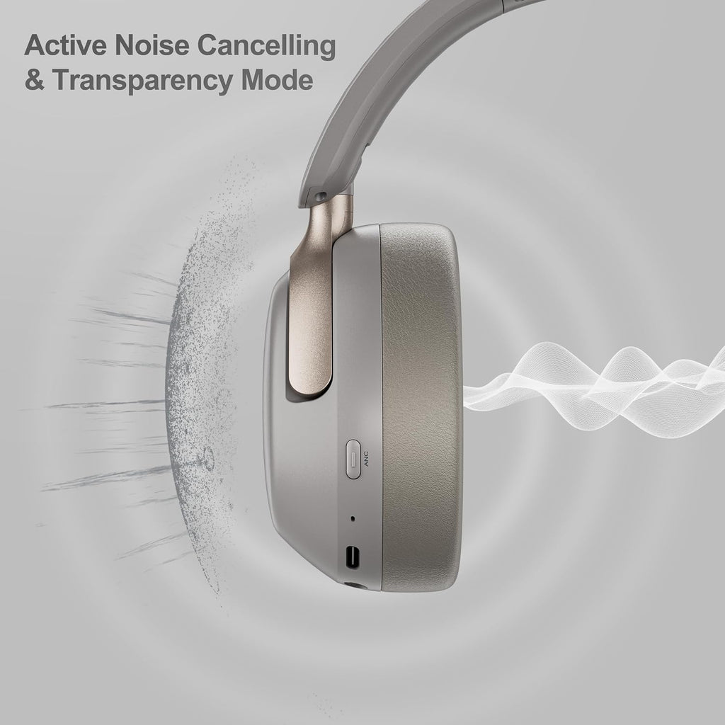 QC30 Hybrid Active Noise Cancelling Headphones, 60H Playtime, Built-in Mic, Wireless Over Ear Headsets with