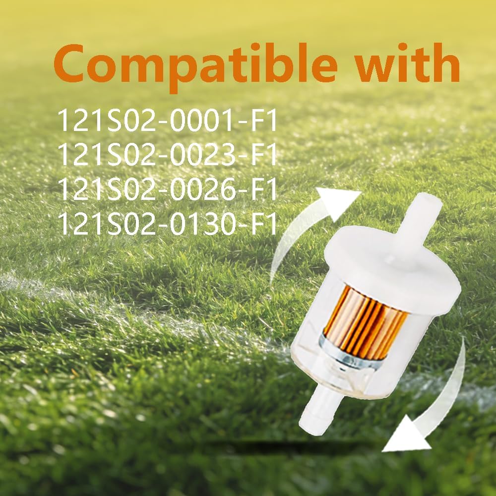 691035 493629 1/4 40 Micron Inline Fuel Filter Fit for Briggs and Stratton