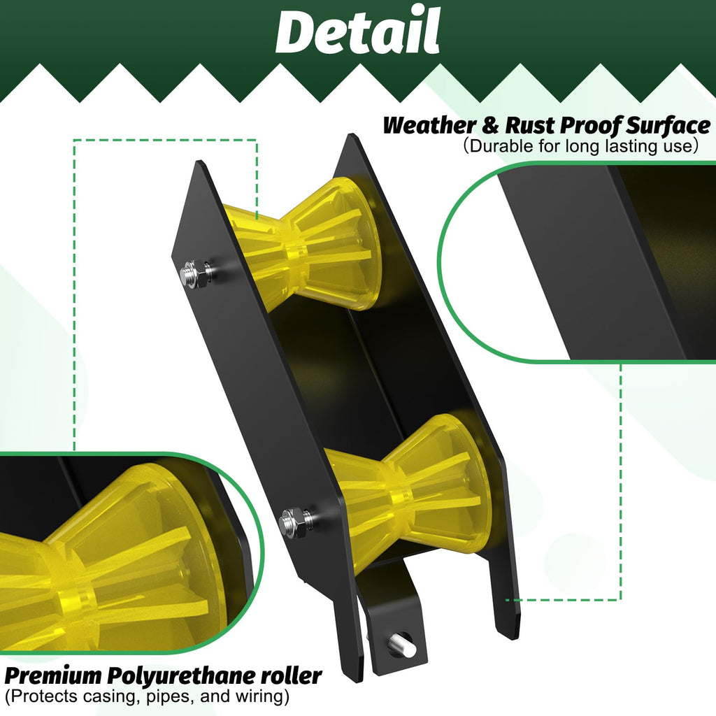 IRENPORU Well Pump Pulling Tool for Wire Cable Poly Pipe