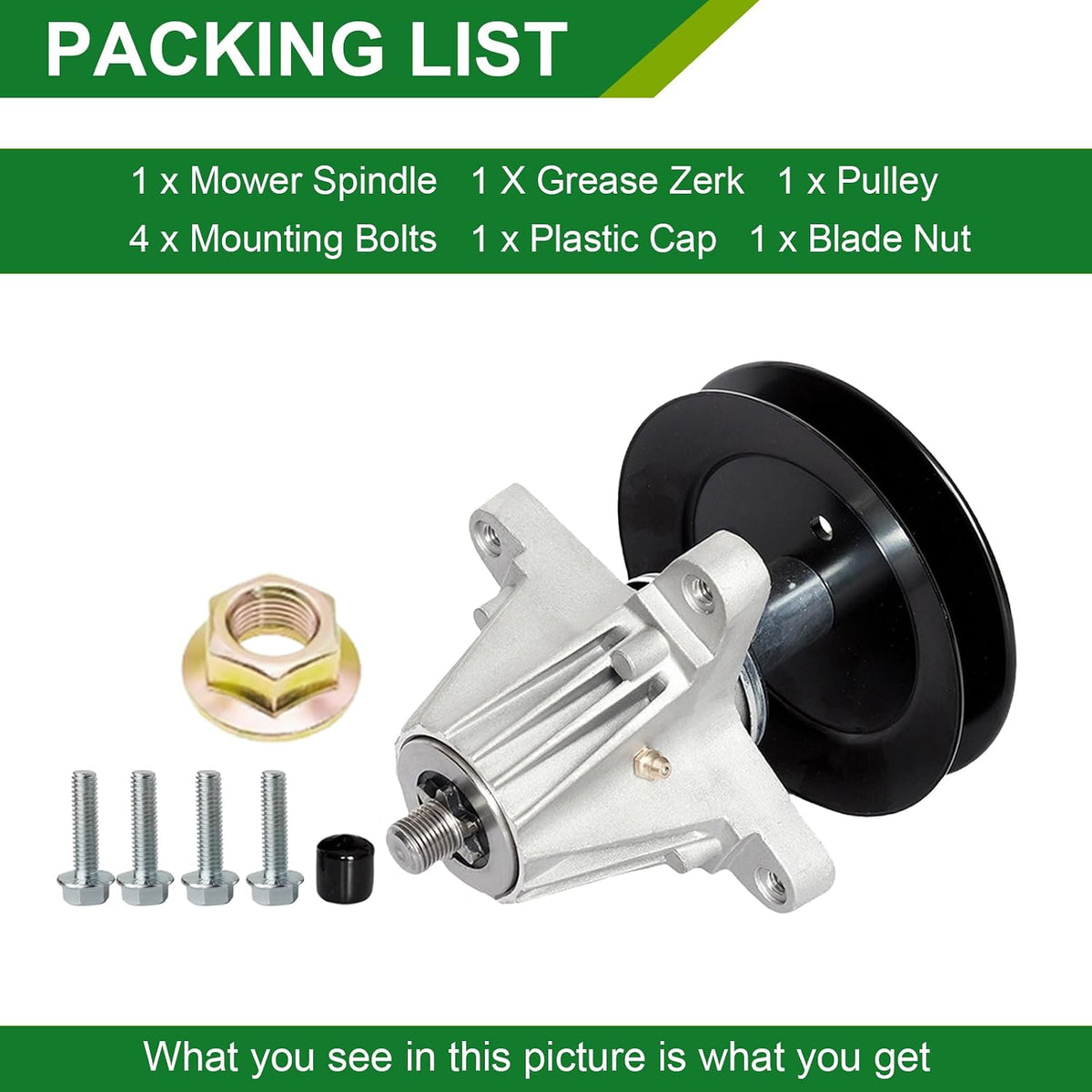 918-06978 618-06978 Spindle for Cub Cadet 54 Inch Deck 1Pack Not S‑shaft
