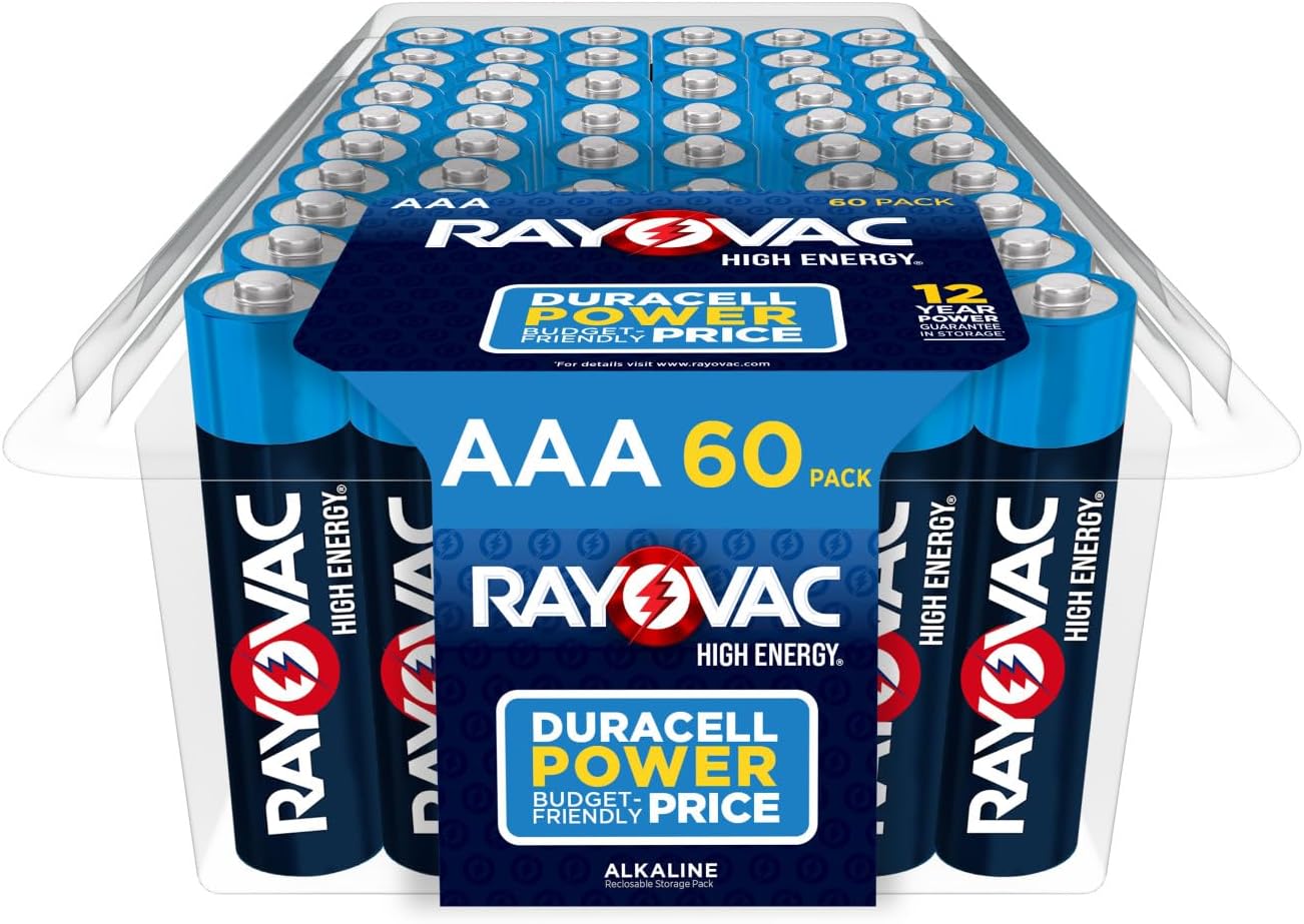 High Energy AAA Batteries (60 Pack), Alkaline Triple A Batteries | Alkaline, Triple A
