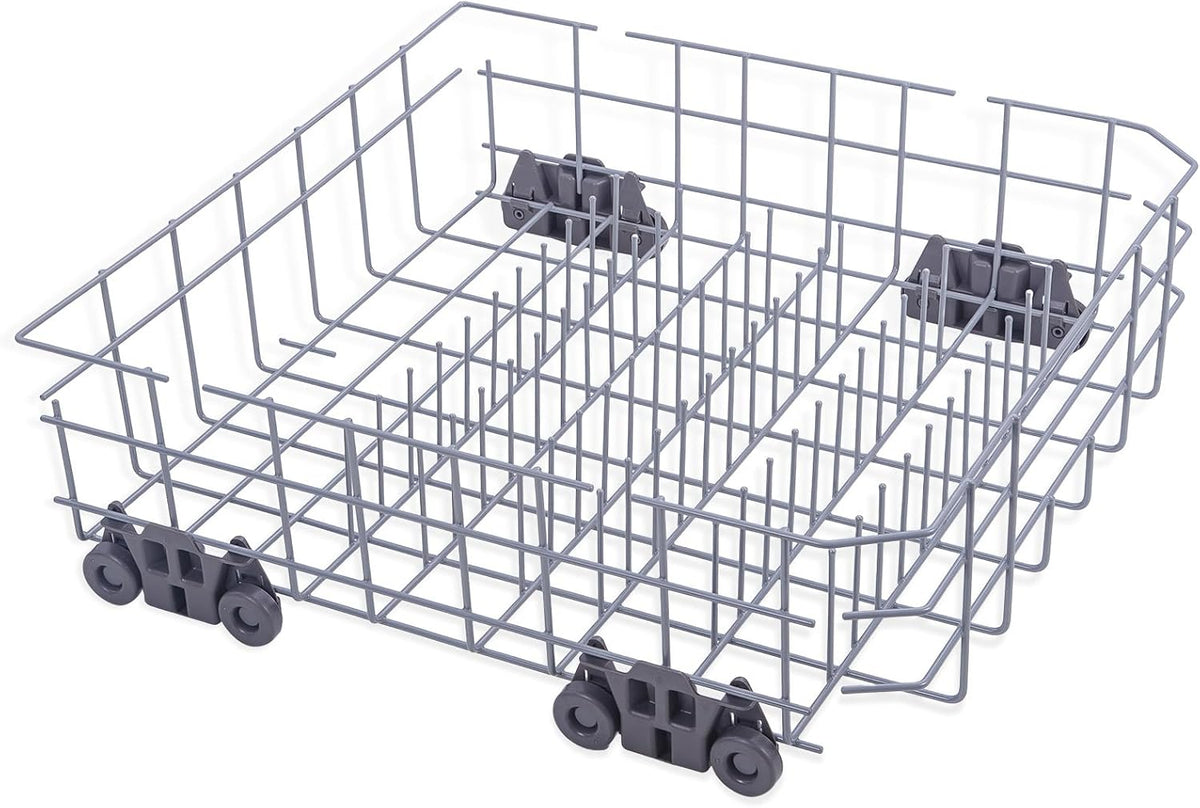 Cylrod Upgraded W10728159 Dishwasher Lower Rack with Wheels, 22"D by 20.5"W