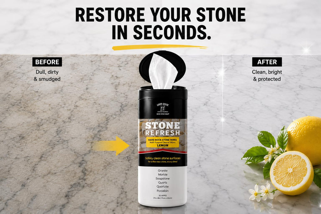 Stone Refresh Wipes - Lemon Scent