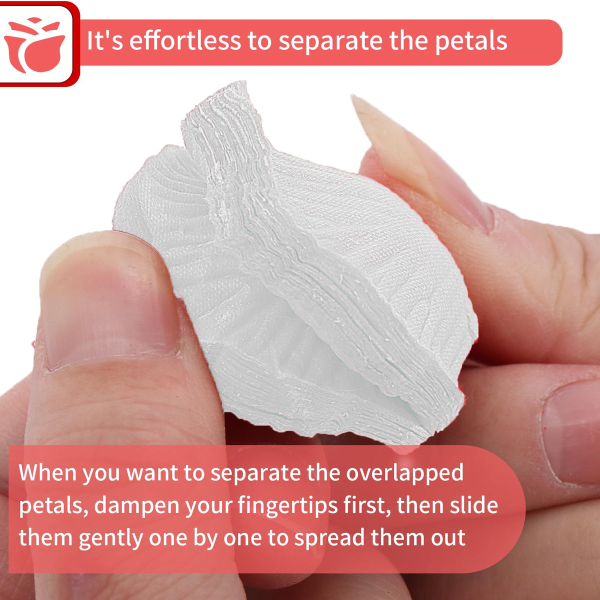 3300 PCS Artificial Fake Rose Petals(White)